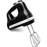 KitchenAid KHM512OB 5-Speed Hand Mixer, Onyx Black
