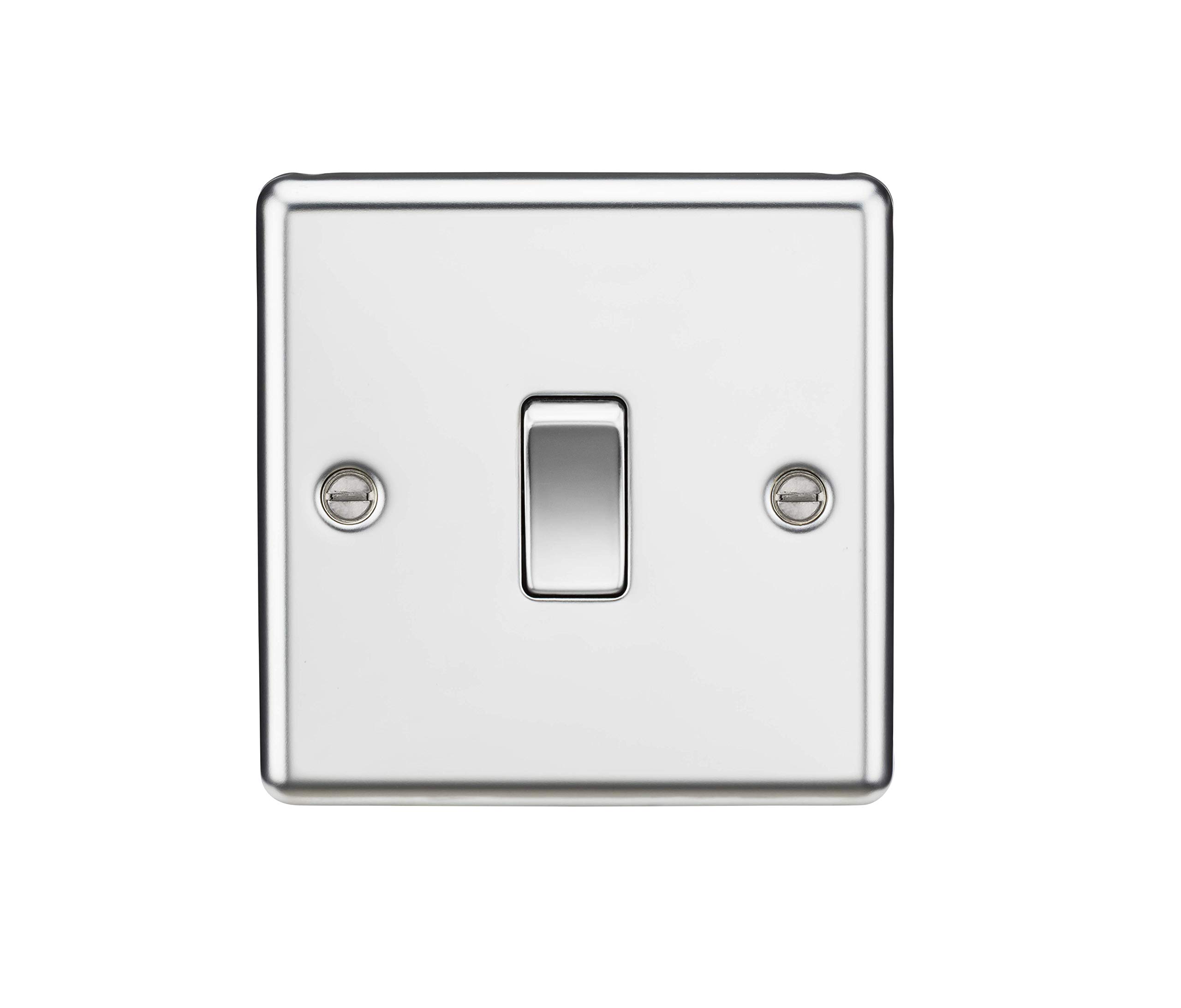 20A 1G DP Switch - Rounded Edge Polished Chrome — image 1