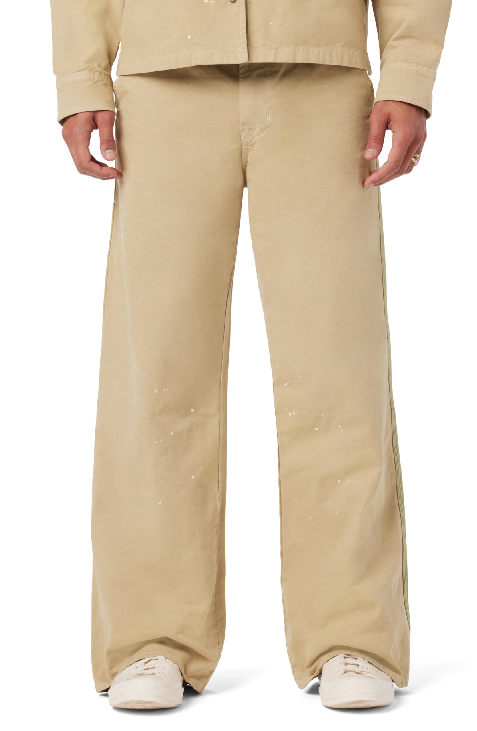 Photo 1 of HUDSON Men's Luca Loose Fit Wide Leg Denim Pant, Work Khaki