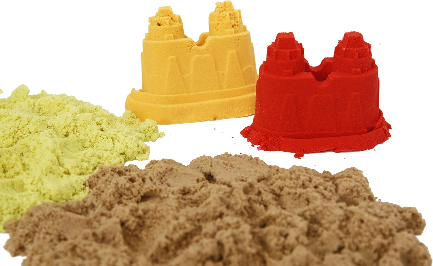 Dynamic Play Sand Art [10 Pack] Arts and Crafts for Kids | Multi Color Combo Kinetic Kit Play Sand with Castle Molds Containers | Stress Relief Toys for Kids and Adults | Kinetic Party Favors: Toys & Games