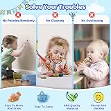 Kikidex Magnetic Drawing Board for Toddlers 8.7in Doodle Learning Blue view 3