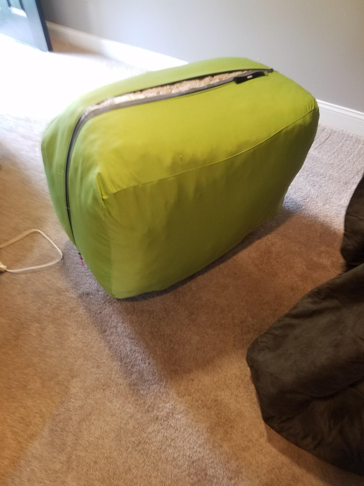 45/mo Finance Comfy Sacks 4 ft Memory Foam Bean Bag Chair, Brown