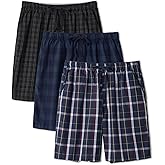 DAVID ARCHY Mens Pajama Pants Soft Cotton Plaid Sleepwear, Comfy Lounge Woven Pajamas Bottoms PJ Pant for Men, 3 pack