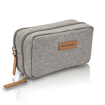 ELITE BAGS Diabetikertäschchen silber (17 x 10 x 6 cm) inkl. Kühlelement! | Grau