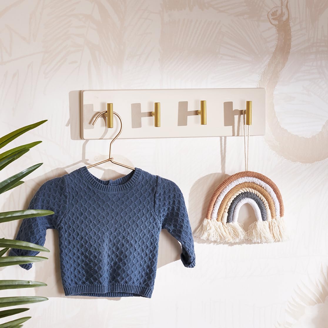 Obaby Evie Wall Hook – Cashmere, Nursery Wall Storage Hook for Clothes, Bags & Accessories