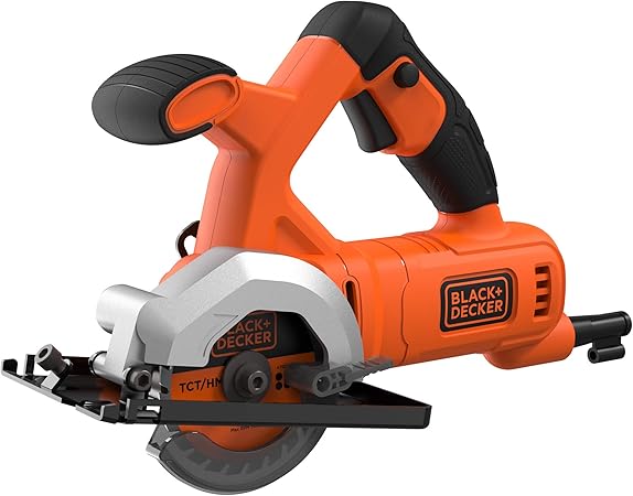 Black Decker Bes510 Qs Mini Scie Circulaire Filaire 3600 Tours Minute Poids 2kg 27 Mm De Coupe Livree Avec 2 Lames 1 Adaptateur Aspirateur 1 Cle Allen Et 1 Guide 400w Lame 85mm Amazon Fr Bricolage