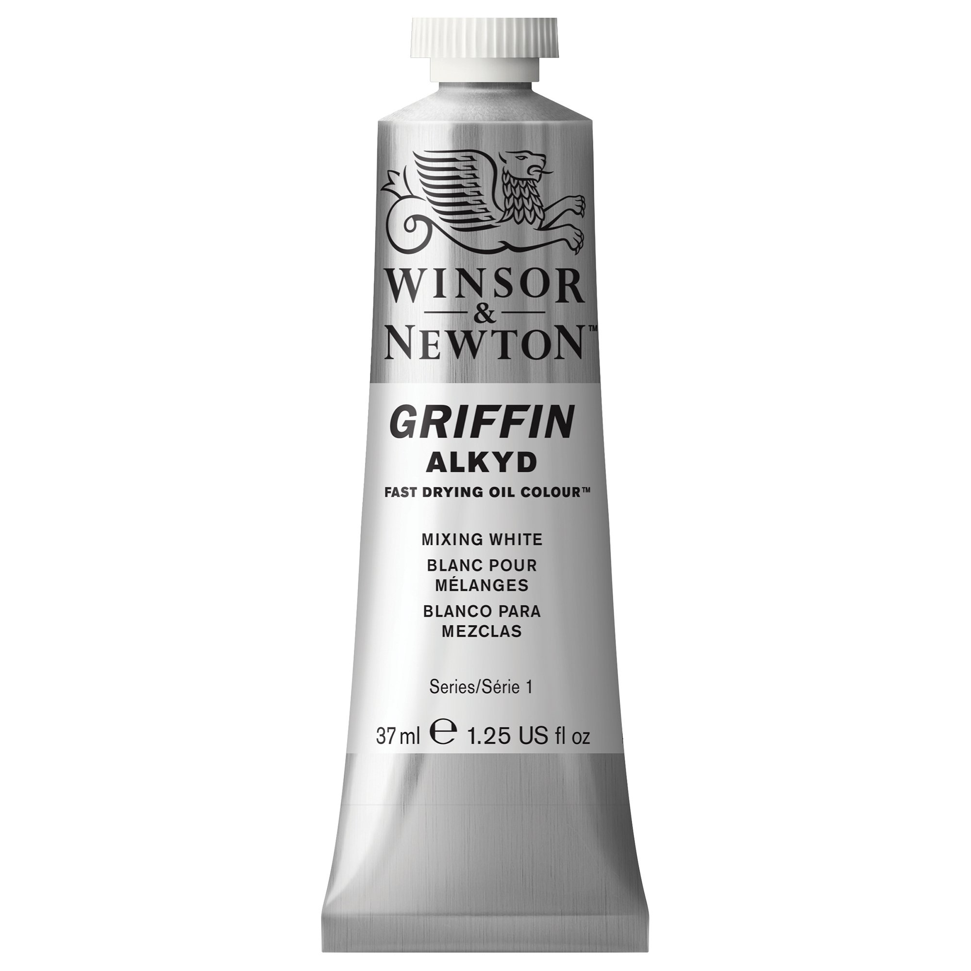 Winsor and Newton Griffin Alkyd 37ml tube Mixing White, Series 1 — image 1