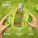 Vibratissimo Inspiration Massage Oil Lime Scent 250 ml Dosing Cap EU Tested view 4