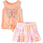 The Children's Place baby-girls And Toddler Sleeveless Tank Top and Skort 2 Piece Outfit Set