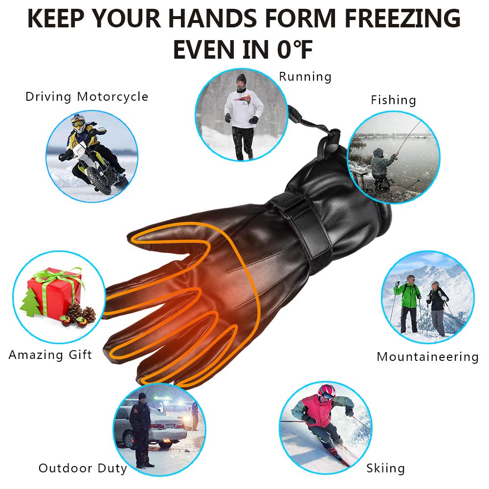 rechargeable heated cycling gloves