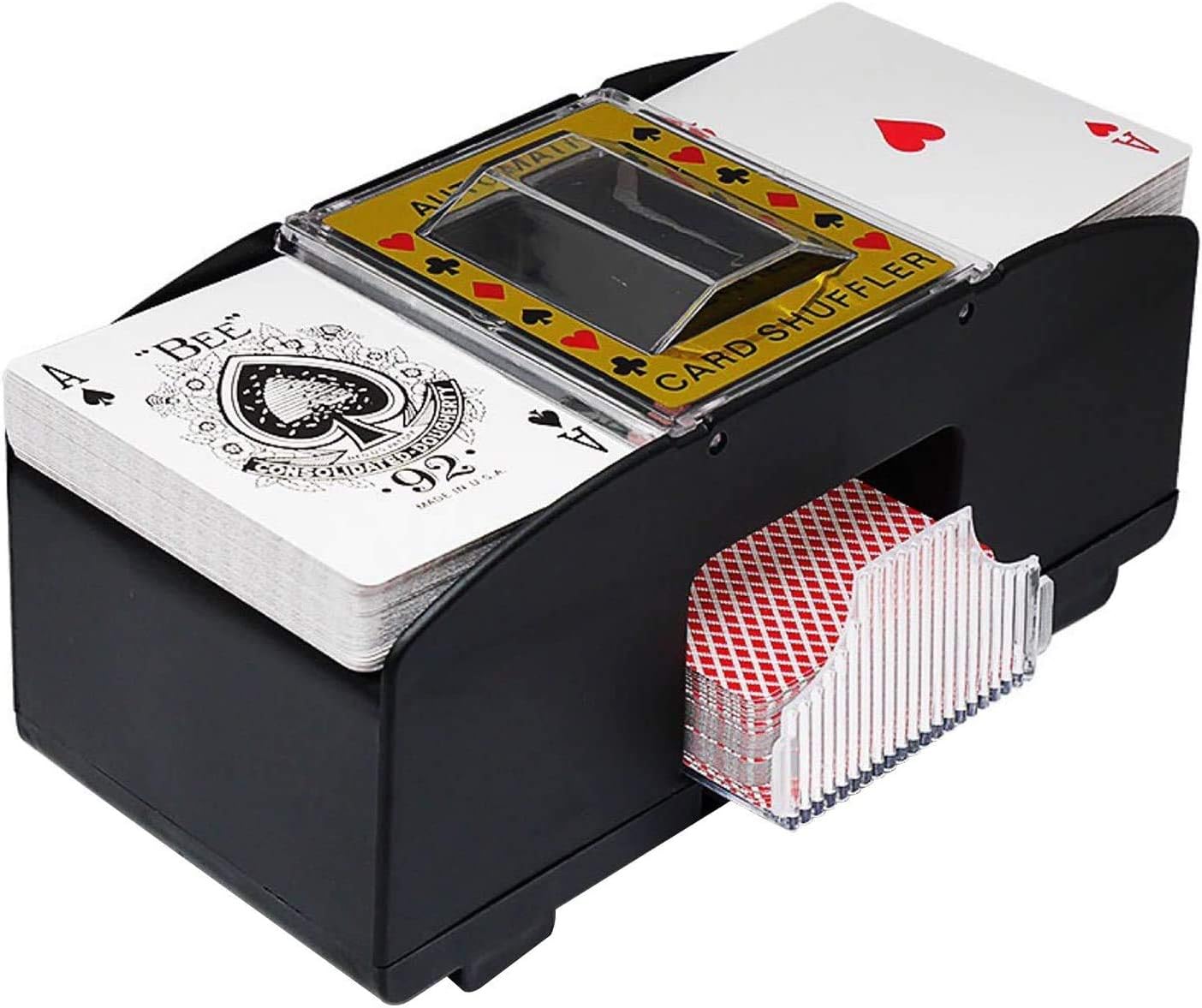 Mélangeur De Cartes Automatique électrique - 2 Jeux De Cartes, Piles AA (non Fournies) - Pour Jeux, Personnes âgées