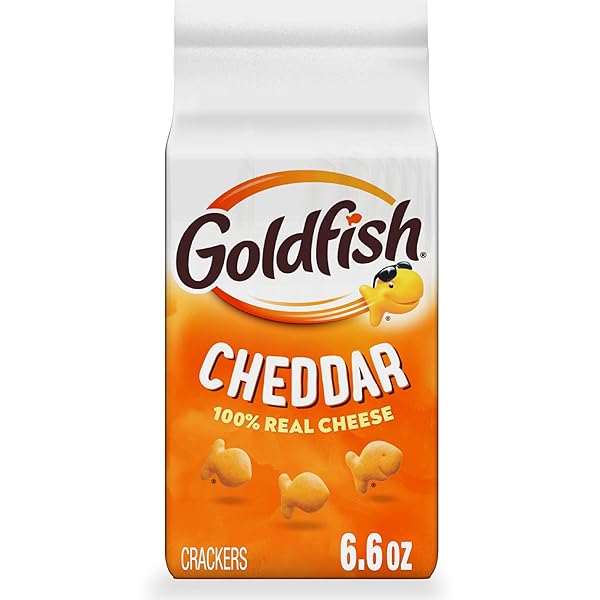 GOLDFISH CHEDDAR CHEESE CRACKERS, BAKED SNACK CRACKERS, 6.6...