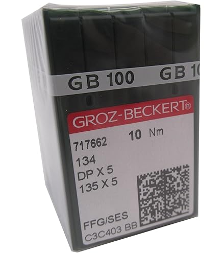 Amazon.com: 10 Groz-Beckert Gebedur 134 135X5 DPX5 Titanium Sewing