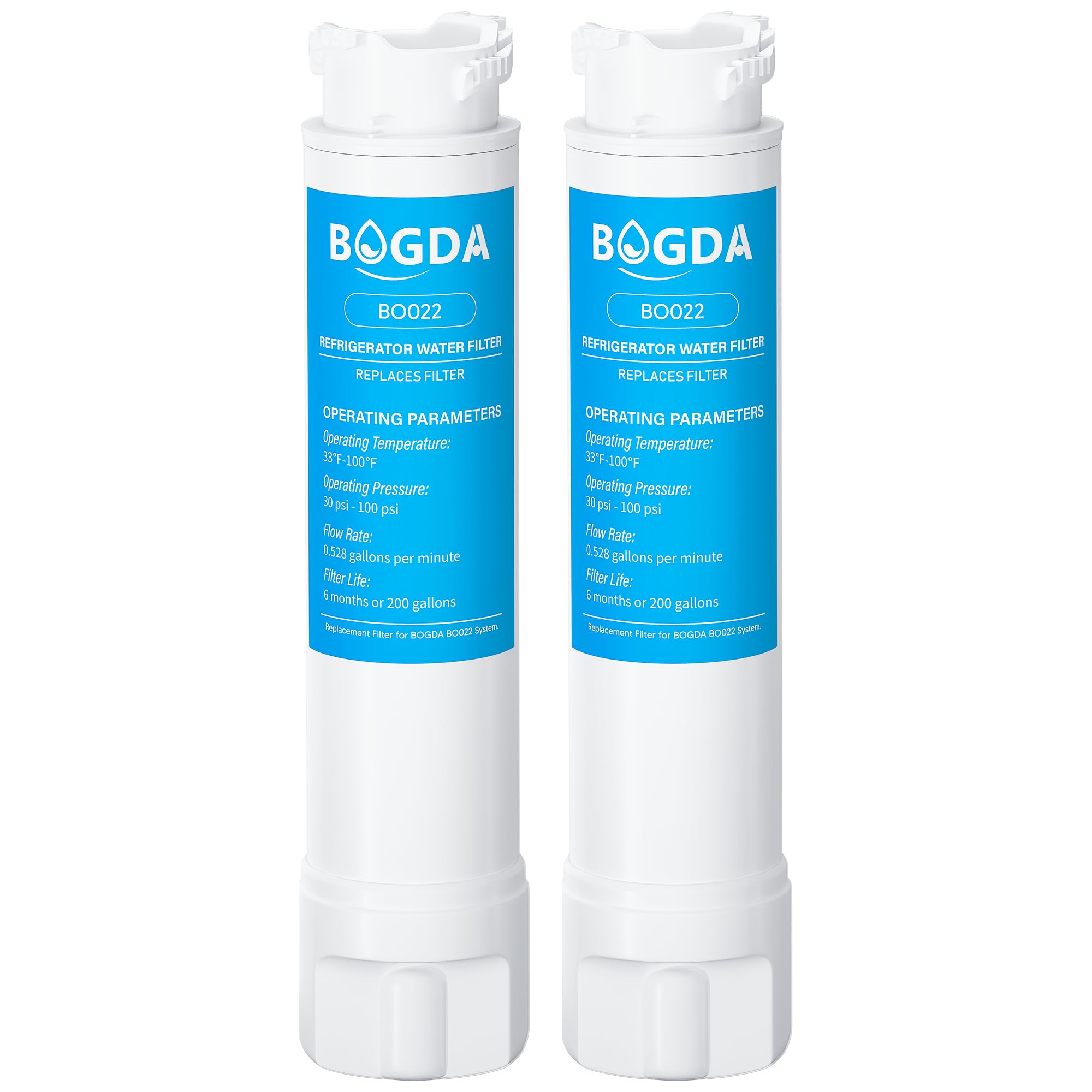 Photo 1 of BOGDA Water Filter Fit for EPTWFU01 Frigi-Daire Replacement 2 count, RWF5800A Compatible with Pure-Source Ultra 2, EWF-02, 012505454226, 4562222, Multiple Filtration and Drink Clear, white