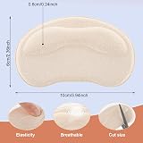 Sibba 2 Pair Self-Adhesive Heel Grips Pads Cushions for Shoes Boots view 2