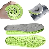 Solara Pickleball Insoles for Men Women, 4D Can-Be-Cut Cloud-Like Comfort with Arch Support & Shock Absorption, Breathable Replacement Inserts Pickle Ball (1 Pair, 255MM, Men 6.5-7.5 / Women 8-9)