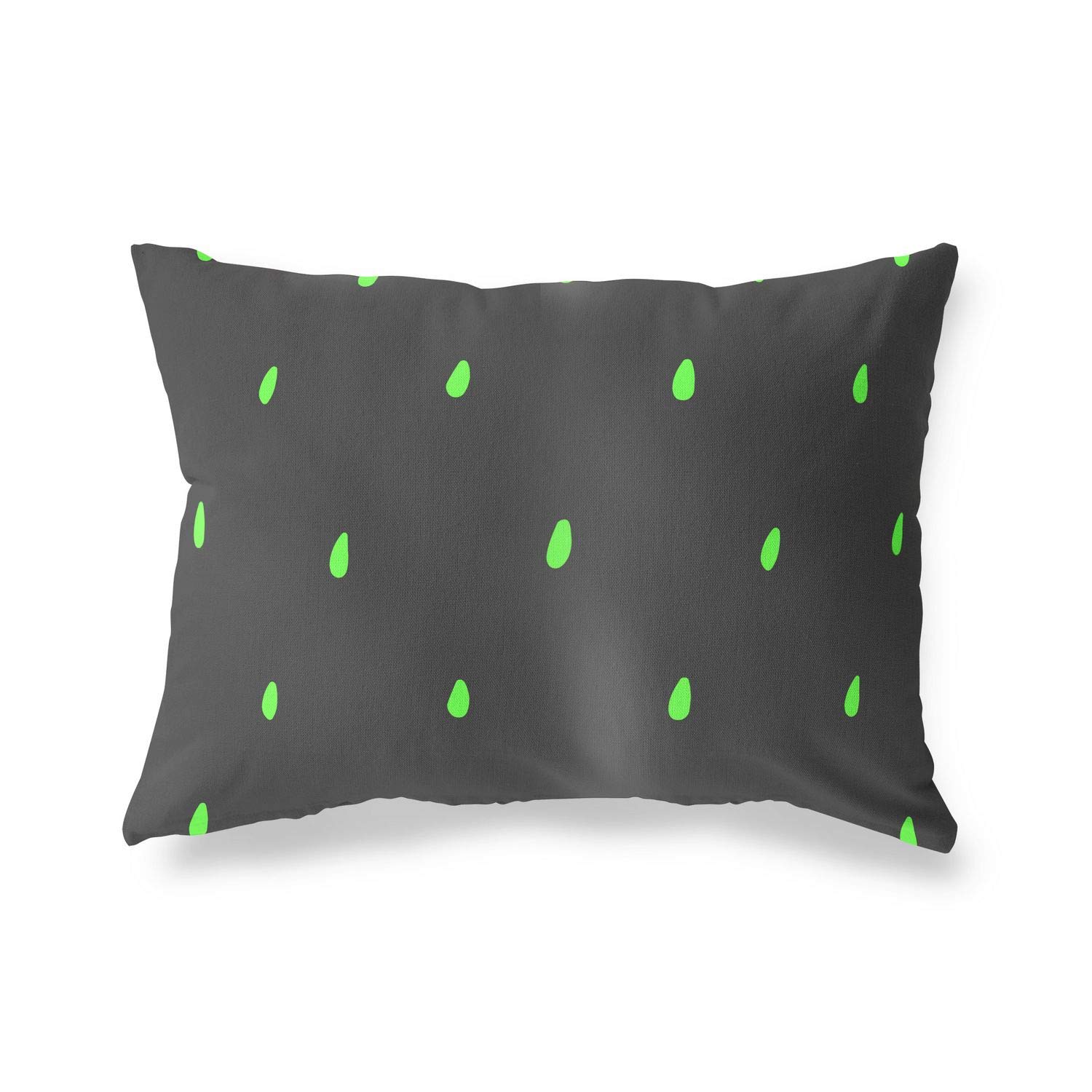BonaMaison Decorative Cushion Cover, Neon Green Fume Throw Pillow Covers, Home Decorative Pillowcases for Livingroom, Sofa, Bedroom, Size: 45X60 Cm - Designed and Manufactured in Turkey