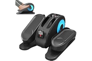 FRYLINE Under Desk Elliptical Machine, Electric Seated Pedal Exerciser, Elipse Leg Exerciser for Seniors Fully Assembled, Compact Elliptical Machine with Remote Control & Non-Slip Pedals