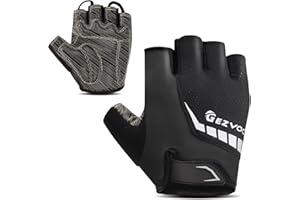 GEZVOC Cycling Gloves Bike Gloves Biking Gloves for Men Women with Shock-Absorbing Pad, Extra Grip,Flexible and Comfortable Fit,Light Weight,Breathable Mountain Bike Gloves