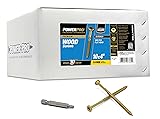 Power Pro Premium Exterior Wood Screws, #10 x 4