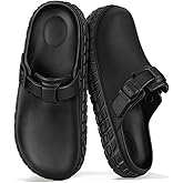 BULLIANT Women Clogs,Comfortable Mules Sandals Unisex Cushioned Support EVA Lightweight Slip-Resist Adjustable Fit