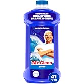 Mr. Clean All Purpose Cleaner, Mop Soap, Floor Cleaner for Mopping Home, Bathroom, &amp; Kitchen, Cleaning Liquid for Mop &amp; Bucket, Cleaning Supplies, Multi-Surface Dilutable, Ocean, 41oz