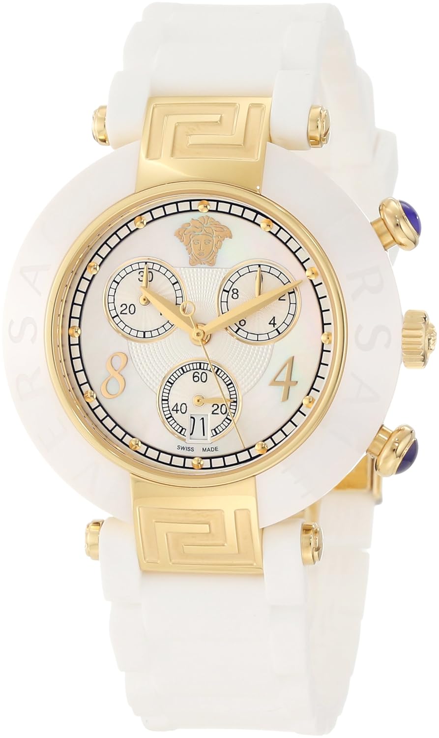 Versace Women's 92CCP1D497 S001 Reve Ceramic Bezel Gold Ion