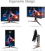 ASUS ROG Swift PG259QNR 24.5" FHD 360Hz G-SYNC NVIDIA Reflex Gaming Monitor view 8