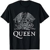 Queen Official Classic Crest Logo White T-Shirt