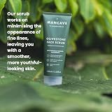 ManCave Olivestone Face Scrub 100ml Exfoliates Smoothes Olive Stone Vegan Made view 5