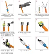 VCELINK Cat8 RJ45 Tool-Free Connector Shielded 40Gbps 2000MHz Cat7A Cat6A 2 Pack view 6