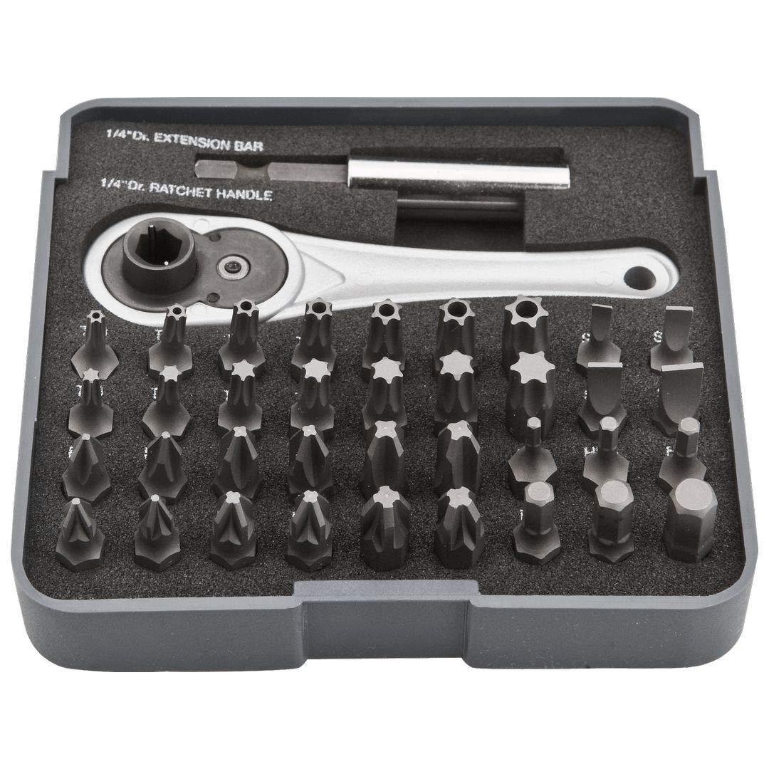 NEO 06-105 Bits Set with Ratchet (38-Piece)