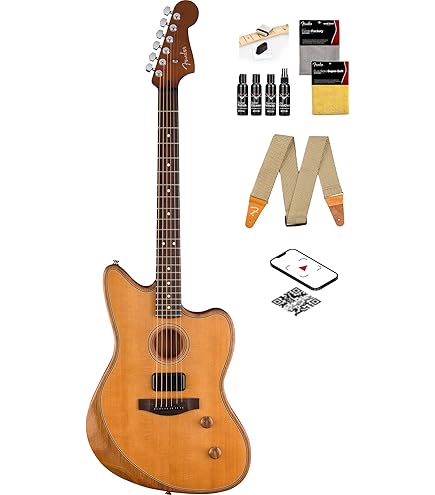 Amazon.com: Fender American Acoustasonic Jazzmaster Acoustic