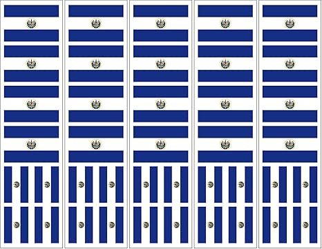 Amazon Com 40 Tattoos El Salvador Flag Salvadorian Party Favors