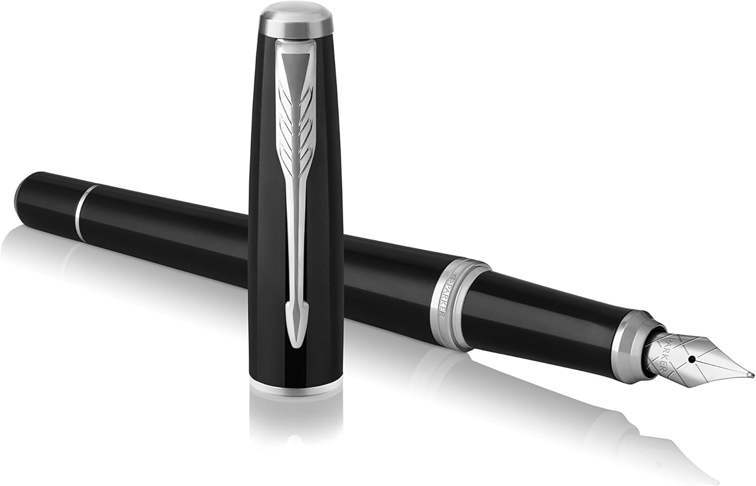 Parker Urban Fountain Pen London Cab Black Medium Nib with Blue Ink