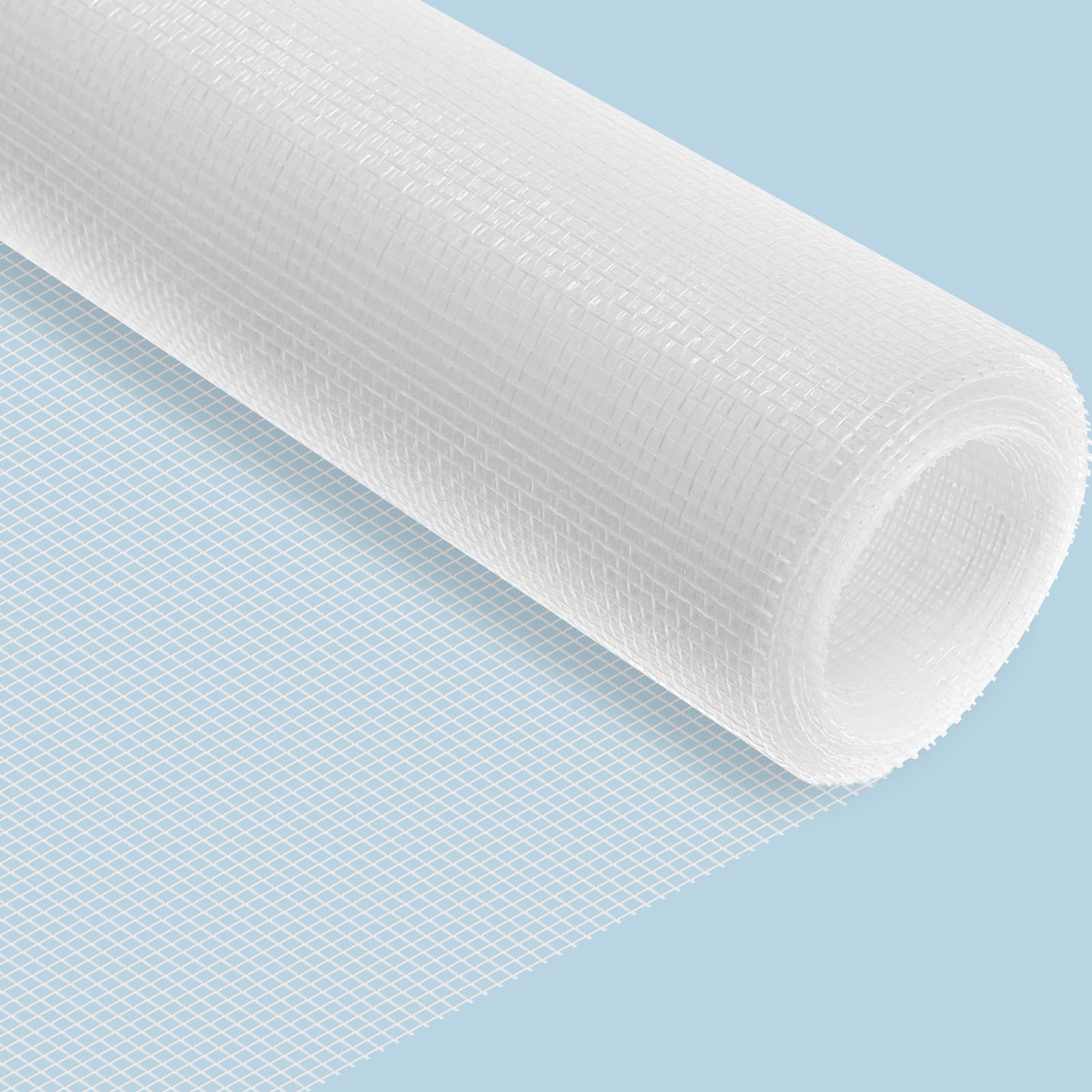 REDTRON Fibreglass Window Screens 1.2 x 2.5 m, Cuttable Insect Mesh for Suitable for Multiple Doors and Windows, Window Fly Screen Replacement for Anti-Mosquito and Anti-cat, White