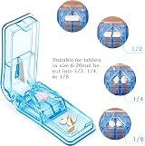 ILLUVA Pill Tablet Cutter Blue - Pill Splitter for Small or Large Pills view 3