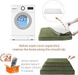 EHEYCIGA Orthopedic Dog Bed XXL Removable Washable Cover Dark Green 127x91x10cm view 6