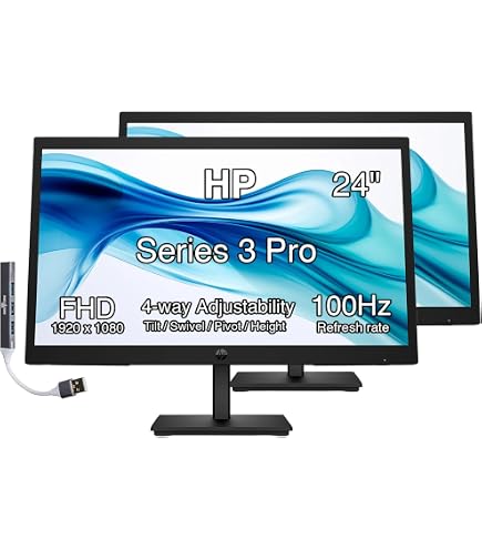 Amazon.com: HP P244 23.8 Inch FHD IPS LED Backlit LCD Anti-Glare