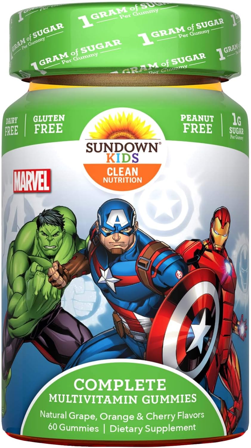 Sundown Kids Marvel Avengers Complete Multivitamin, 60 Gummies