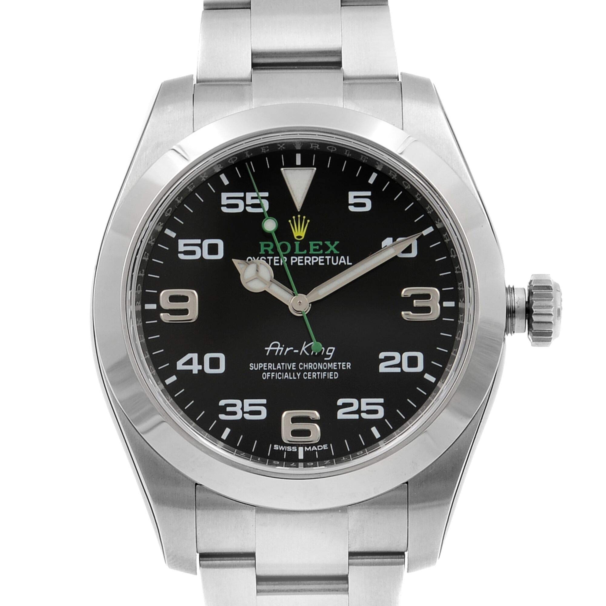 Rolex Air King Black Dial Stainless Steel Men's Watch 116900BKAO