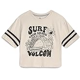 Volcom Girls Shirts - Casual Crewneck Short Sleeve Graphic Tee Trendy Tops - Breathable Girls Summer Clothes