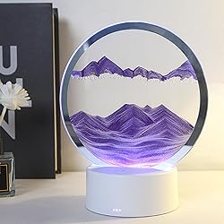 BringLED Moving Sand Art Picture with Lamp, 7 Color