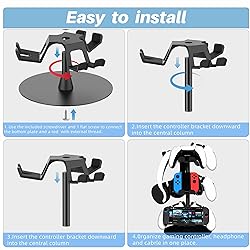 ZYTHRONE Controller&Headset Holder Gaming Rotatable