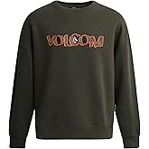 Volcom Boys Sweatshirts - Breathable Performance Soft Fleece Classic Crewneck Graphic Pullover Sweatshirt for Boys