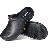 SensFoot Chef Shoes Slip Resistant, Clog Non Slip Kitchen Work Shoes for Men, Nursing Gardening Waterproof Oil Resistant
