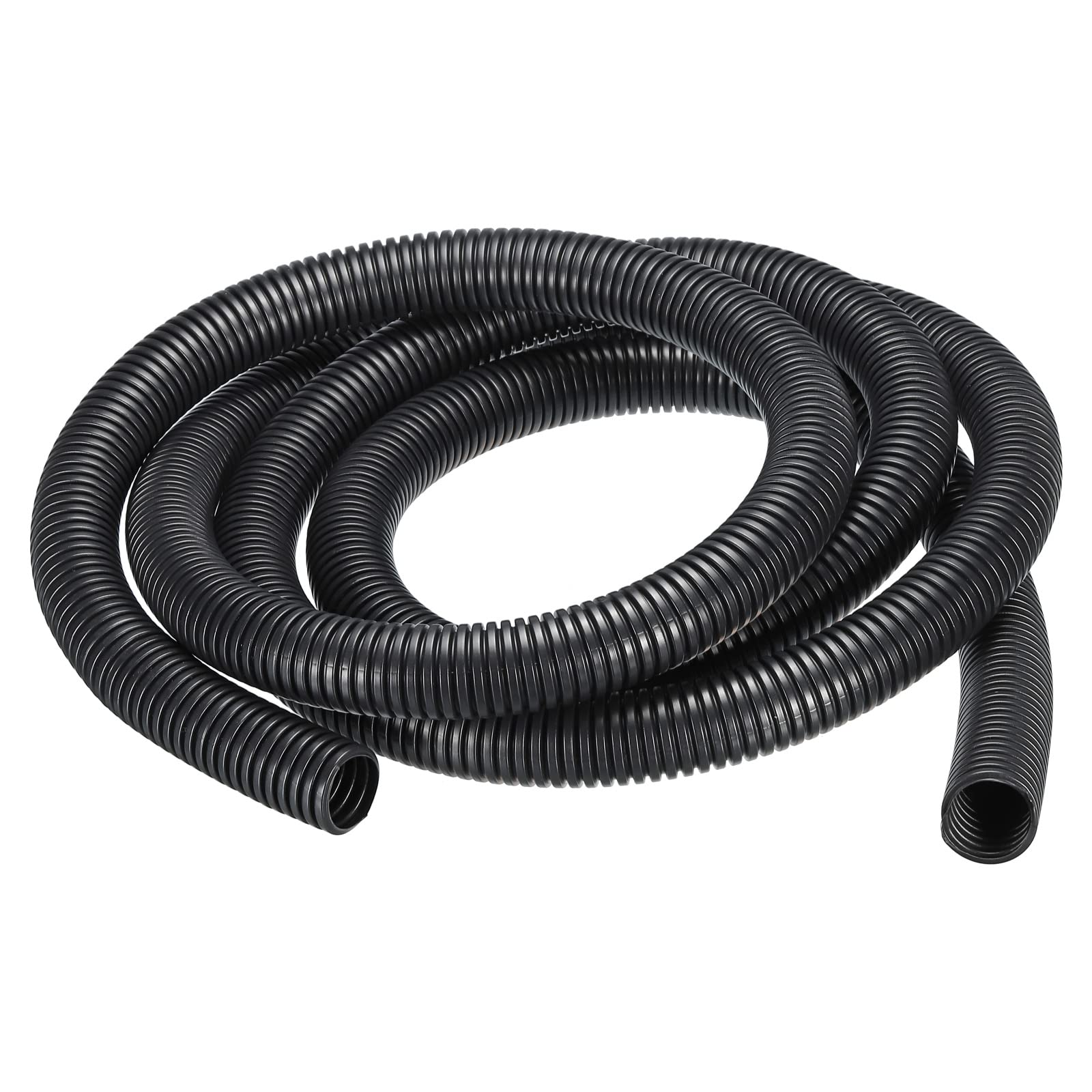 DMiotech 28mmx24mmx3.0m Plastic Non-Split Corrugated Tubing Indoor Outdoor Cord Management for Wrap Tidy Office Garden