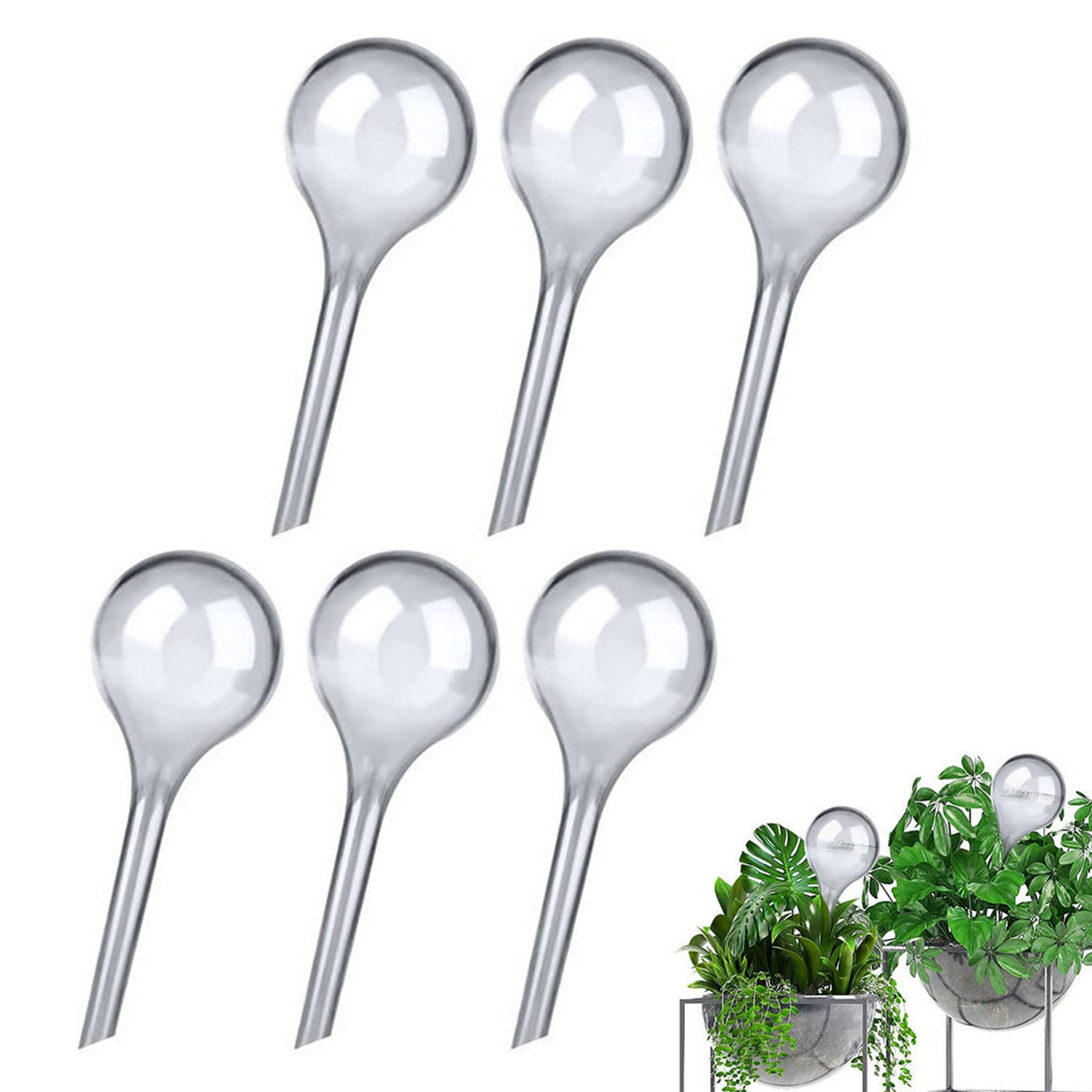 Hayaww Plant Watering Balls for Plants Water Dispenser for Plants Watering Balls Watering Balls for Plants Water Storage for Plants Water Dispenser Balls Watering Pack of 6