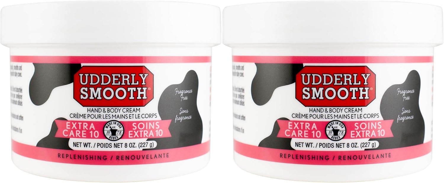 Udderly Smooth Extra Care 10 Hand/Body Deep Moisturizing Cream with 10% Urea, Unscented, 8 Ounce (Pack of 2): Health & Personal Care