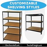 Nassboards Garage Shelving Unit 180cm 5-Shelf Boltless Heavy Duty 875kg view 3